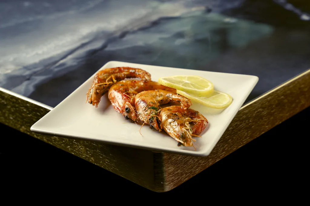 langostinos a la plancha sushi nikkei